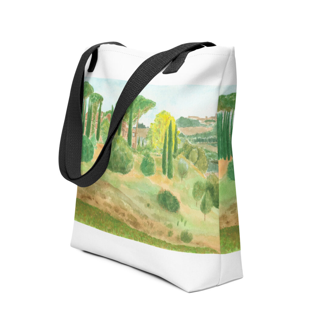 A farmhouse and landscape in Tuscany, Italy (tote Bag) - Image 2