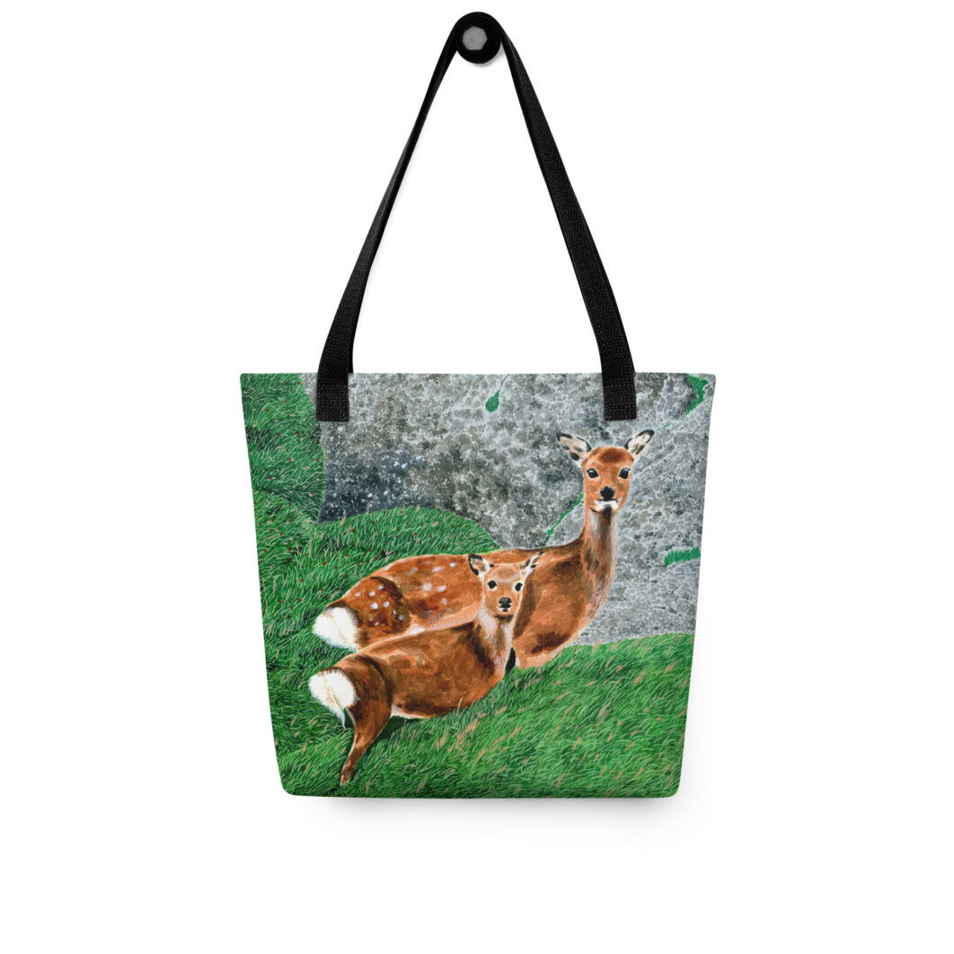 Mother deer and little fawn (tote bag) - Image 3