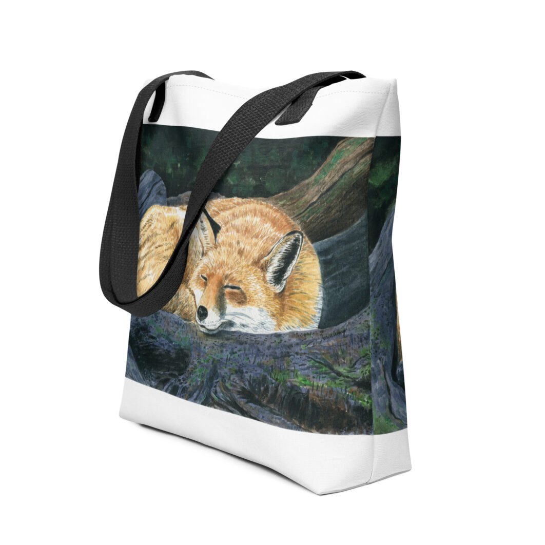 Sleeping fox in the forest (tote bag) - Image 2