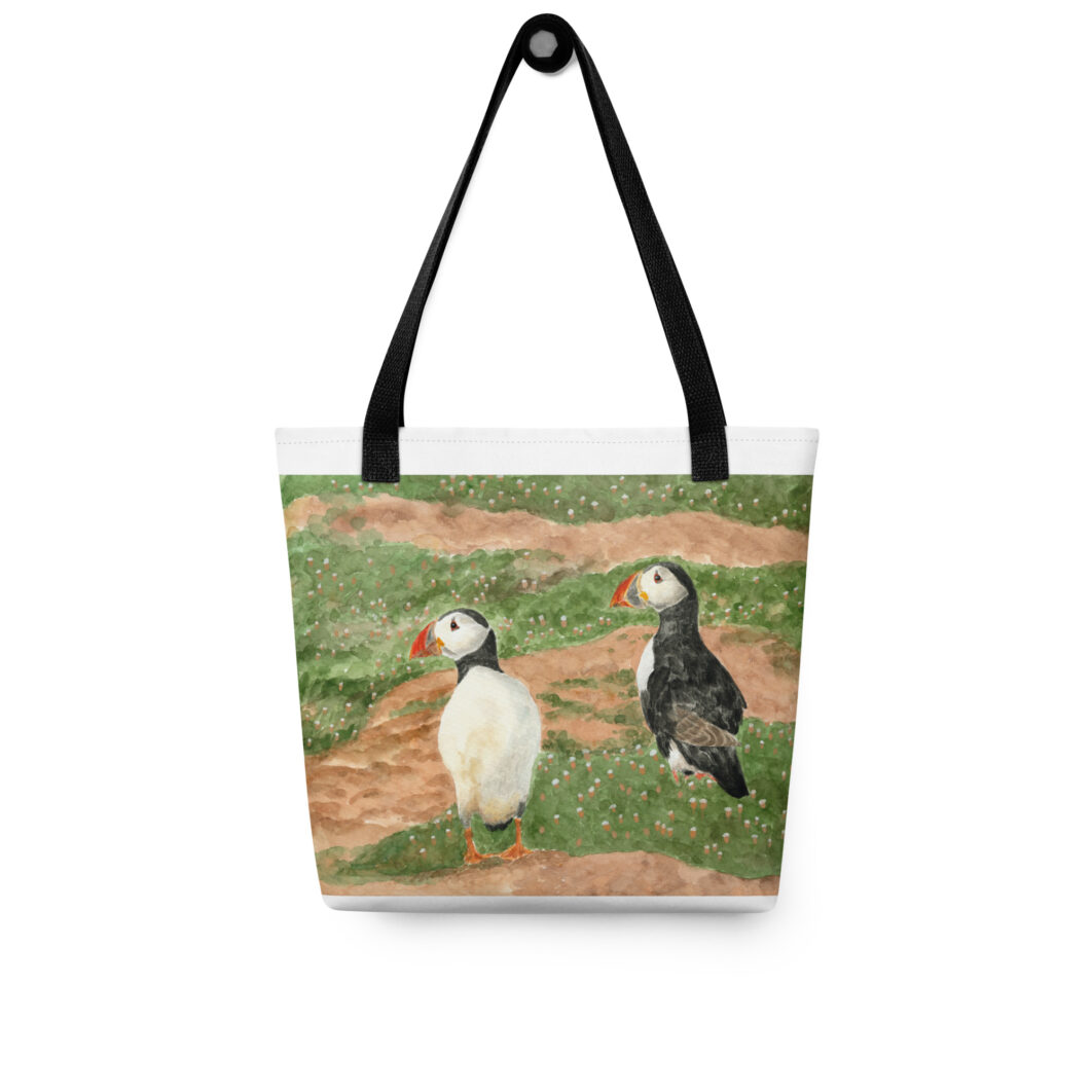 Two puffins (tote bag) - Image 3