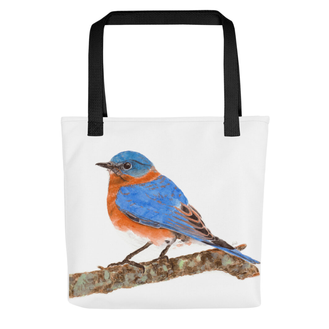 Mountain blue bird (tote bag)