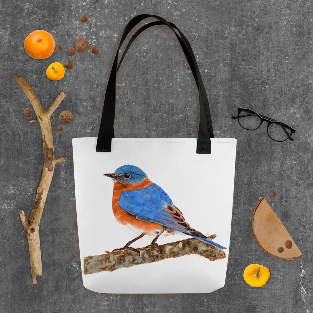 Mountain blue bird (tote bag) - Image 6