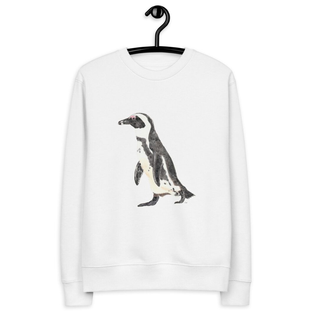 African penguin walking (unisex eco sweatshirt) – Men - Image 5