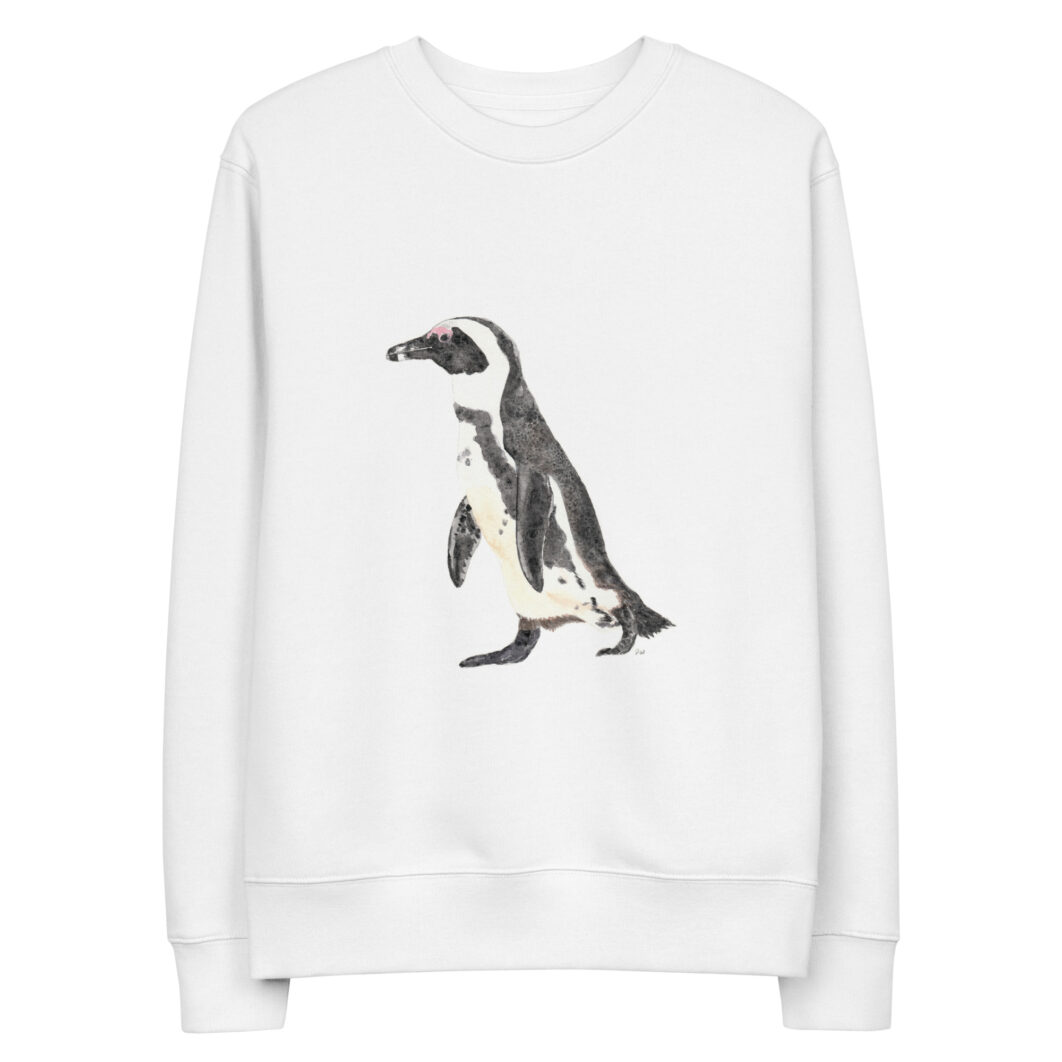 African penguin walking (unisex eco sweatshirt) – Women - Image 2