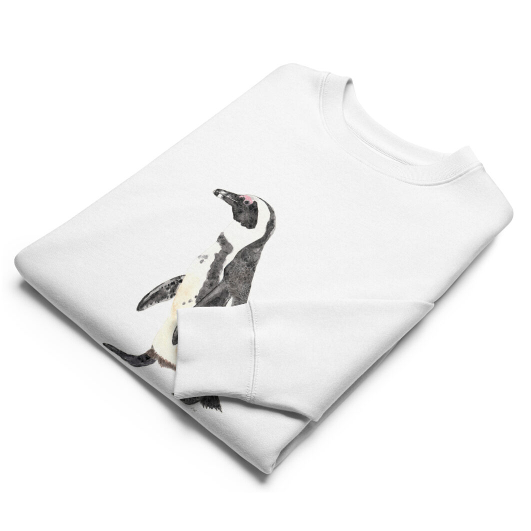 African penguin walking (unisex eco sweatshirt) – Women - Image 5