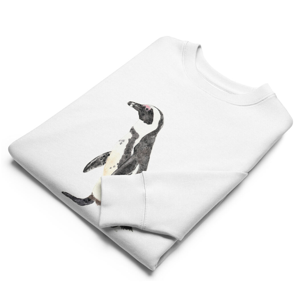 African penguin walking (unisex eco sweatshirt) – Men - Image 7