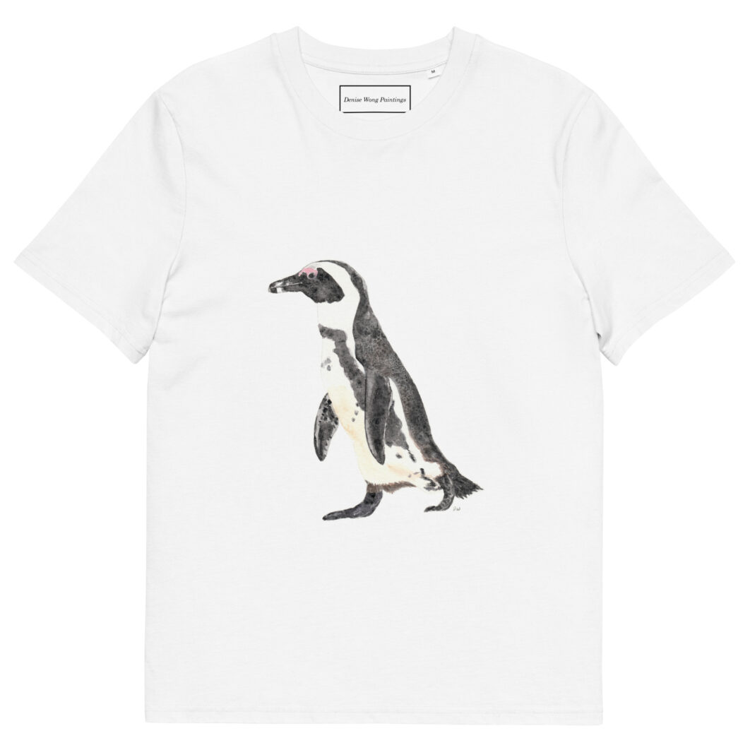 African penguin walking (unisex organic cotton t-shirt)