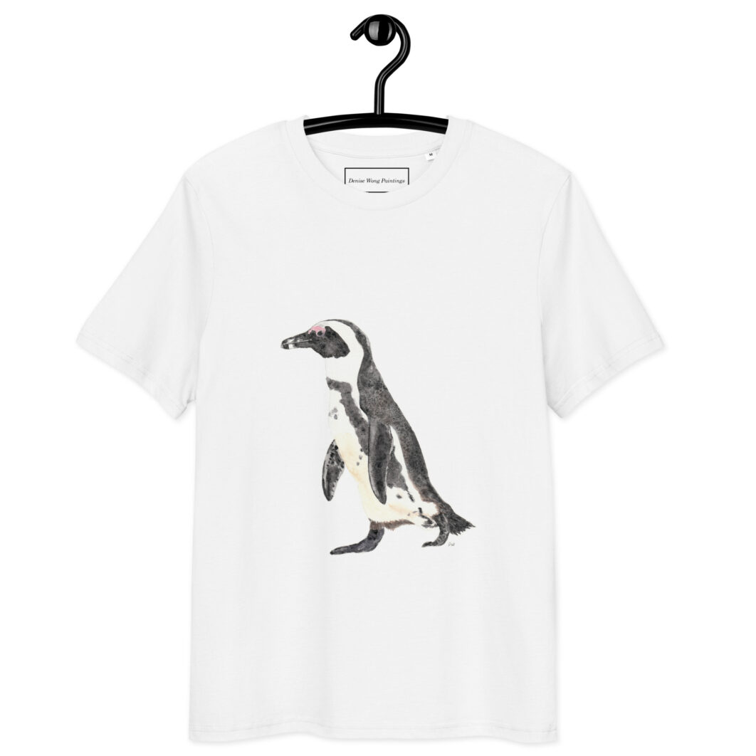 African penguin walking (unisex organic cotton t-shirt) - Image 3