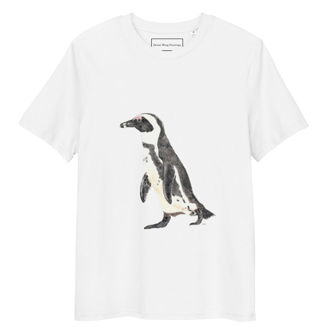 African penguin walking (unisex organic cotton t-shirt) - Image 4