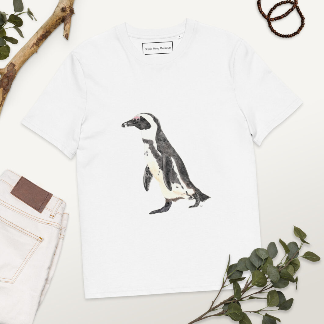 African penguin walking (unisex organic cotton t-shirt) - Image 5