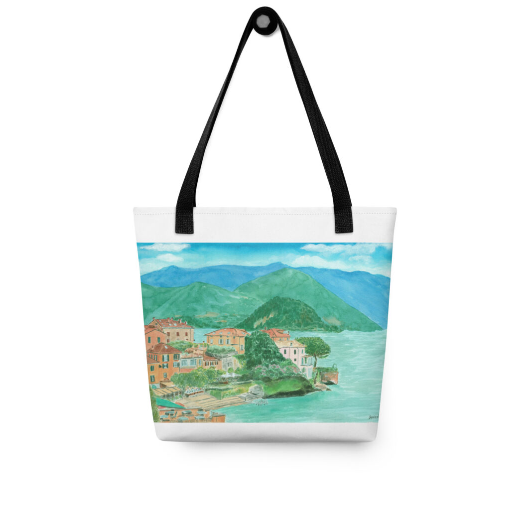 Italian villas on Lake Como, Lombardy, Italy (tote bag) - Image 3