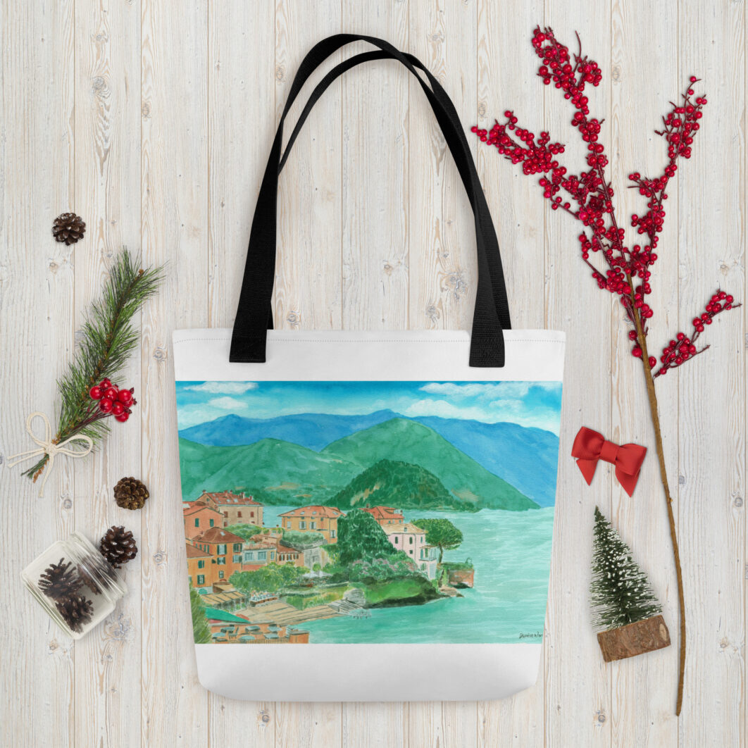 Italian villas on Lake Como, Lombardy, Italy (tote bag) - Image 6